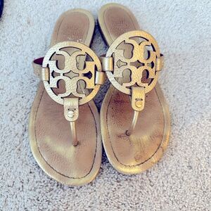 Tory Burch Miller Sandal - gold